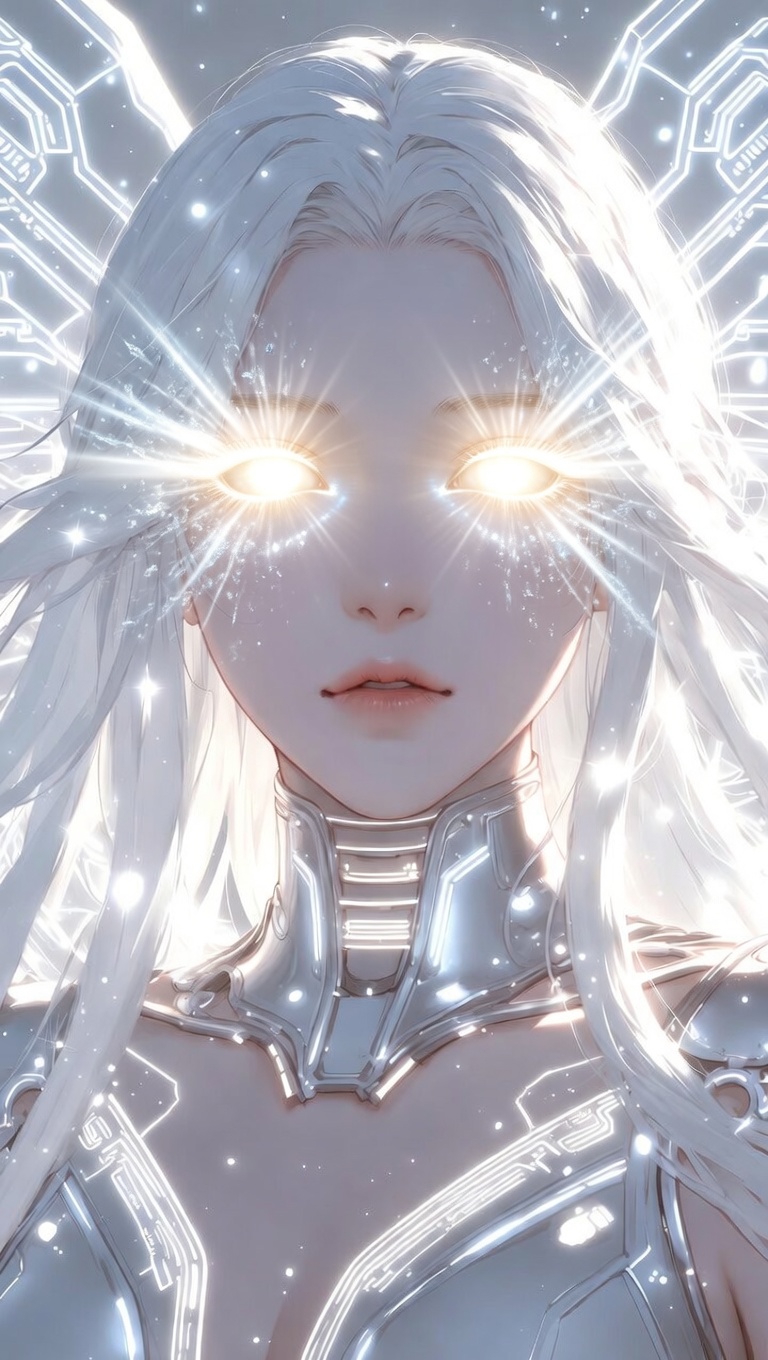 Serena Antonietta – Sister of Light – The First Descendant (AI-generated artwork)